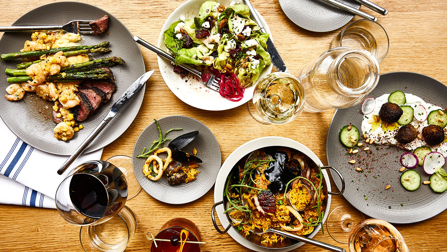 shaker and spear entree items