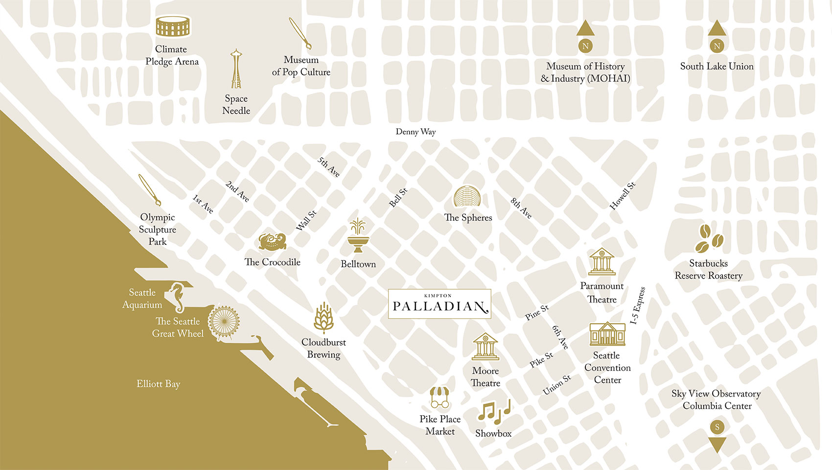 Kimpton Palladian Hotel area map